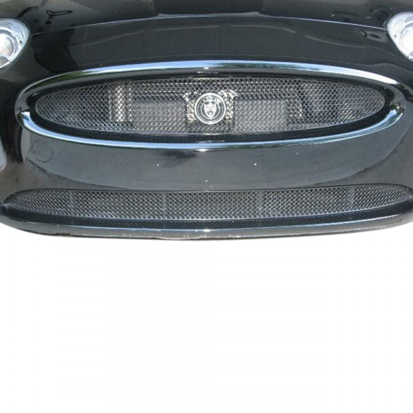 BLACK EDITION Jaguar XK / X150 RVS grilles (2-delig) voor cabriolet & coupe 2006-2009 (facelift)