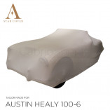 Austin-Healey 100 Indoor Autohoes - Zilvergrijs