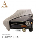Triumph TR4 TR6 Autohoes - Maatwerk - Zilvergrijs