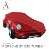Porsche 911 930 Turbo 1975-1989  Autohoes - Maatwerk - Rood - Spiegelzakken