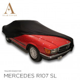 Mercedes-Benz R107 SL Indoor Autohoes - Maatwerk - Zwart