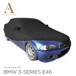 BMW 3 Serie Cabrio E46 Indoor Autohoes - Spiegelzakken - Zwart