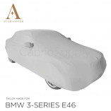 BMW 3 Serie Cabrio E46 Indoor Autohoes - Spiegelzakken - Zilvergrijs
