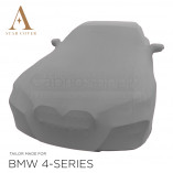 BMW 4 Serie Cabrio G23 Indoor Autohoes - Spiegelzakken - Zilvergrijs