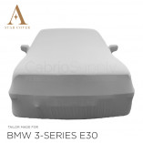 BMW 3 Serie Cabrio E30 Indoor Autohoes - Spiegelzakken - Zilvergrijs