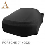 Porsche 911 992 2019-heden Aerokit Indoor Autohoes - Spiegelzakken - Zwart