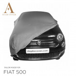 Fiat 500 500C Autohoes - Maatwerk - Zilvergrijs