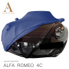 Alfa Romeo 4C Spider Indoor Autohoes - Spiegelzakken - Blauw