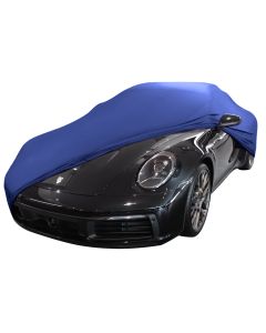 Porsche 911 992 Cabrio zonder Aerokit indoor Autohoes - Maatwerk - Blauw